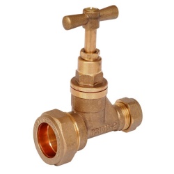 25mm MDPE - 15mm Copper Stop Tap